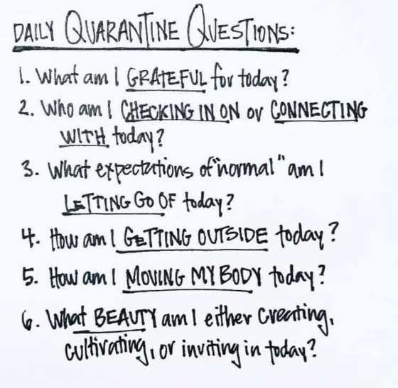 Daily Quarantine Questions